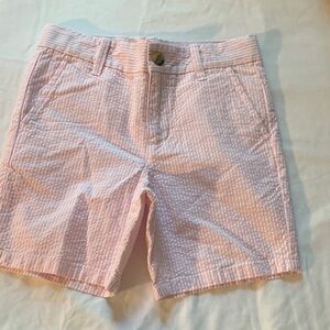 Janie and Jack Pink Seersucker Walking Shorts